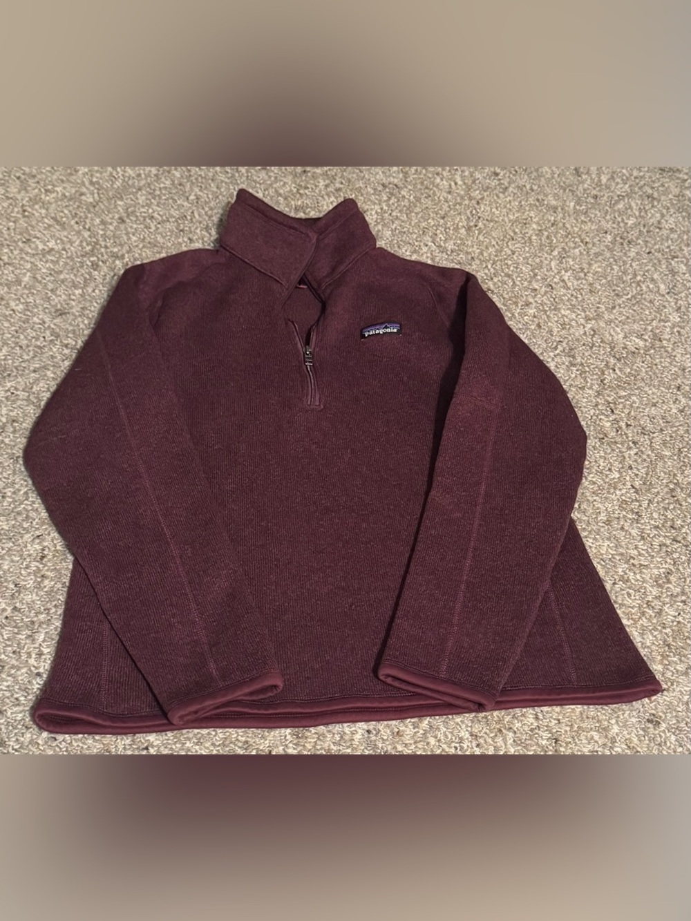 Patagonia Quarter Zip Better Sweater Women’s Purple Large